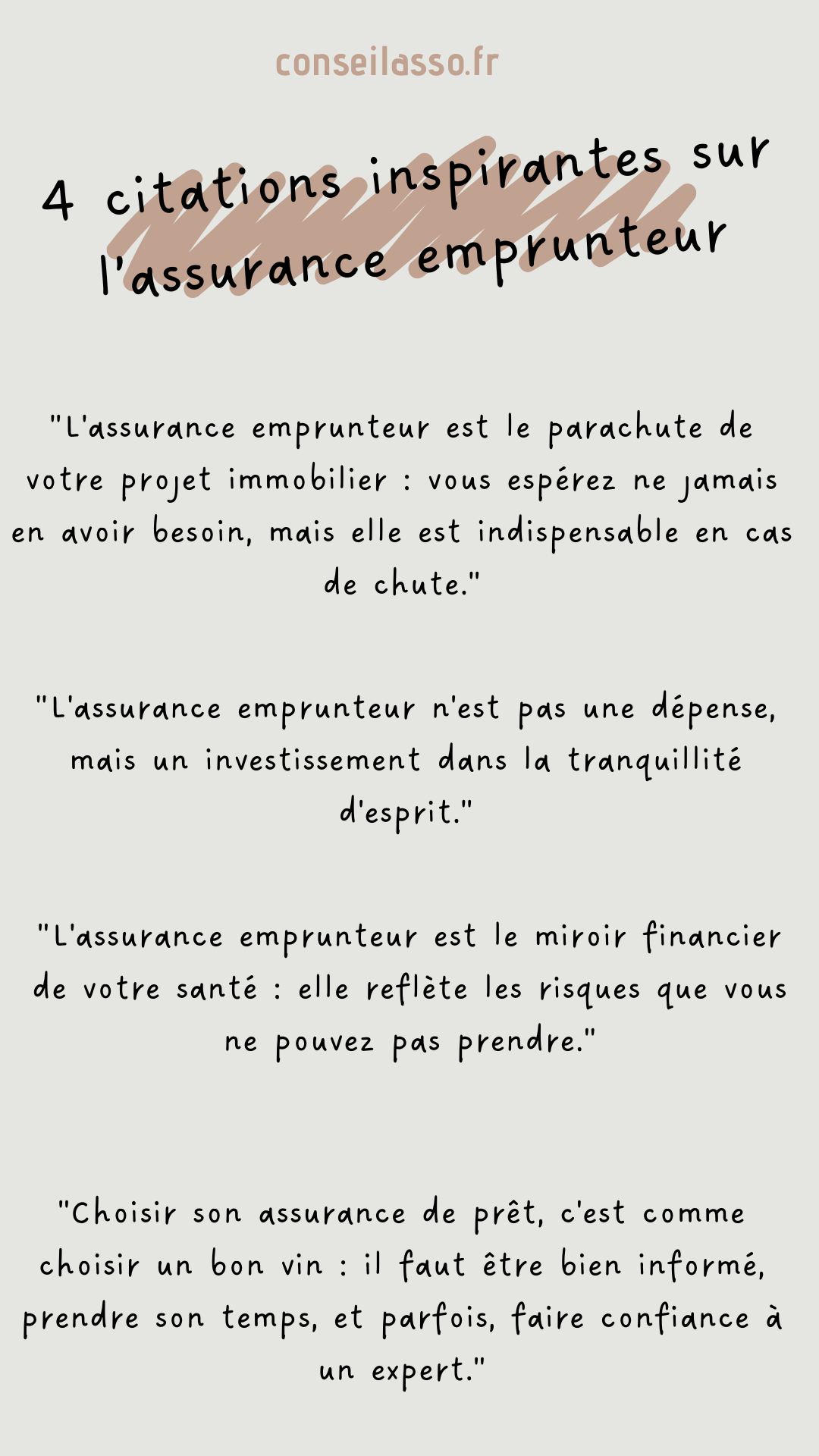 citation assurance emprunteur